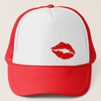 Gorra De Camionero Beso rojo de los labios