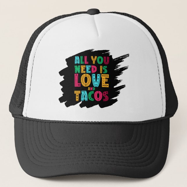 Gorra De Camionero  best cap,lover,tacos,food (Anverso)