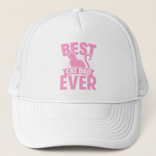 Gorra De Camionero Best Cat Dad Ever - Cat Silhouette