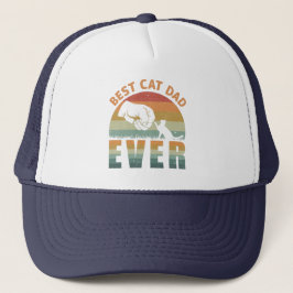 Gorra De Camionero Best Cat Dad Ever Trucker Hat
