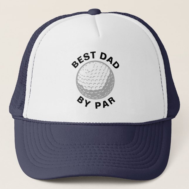 Gorra De Camionero Best Dad By Par Golf Lover Custom (Anverso)