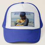 Gorra De Camionero Best Dad Ever Custom Photo Fathers Day Gift Trucke<br><div class="desc">Best Dad Ever Custom Photo Fathers Day Gift Trucker Hat 
Make a Perfect Gift For Your Dad!</div>