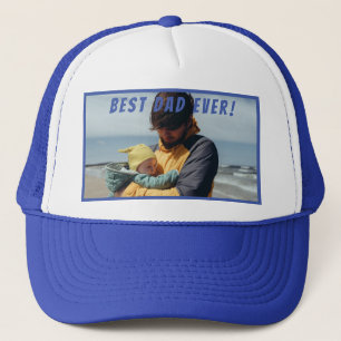 Gorra De Camionero Best Dad Ever Custom Photo Fathers Day Gift Trucke