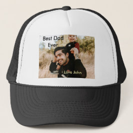 Gorra De Camionero Best dad ever father's dad gift photo name simple 
