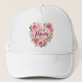 Gorra De Camionero Best Mum Aquarell Blumenherz Design