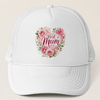 Gorra De Camionero Best Mum Aquarell Blumenherz Design