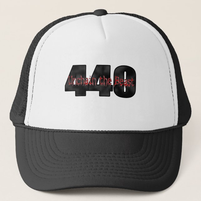 Gorra De Camionero Bestia de 440 Mopar (Anverso)