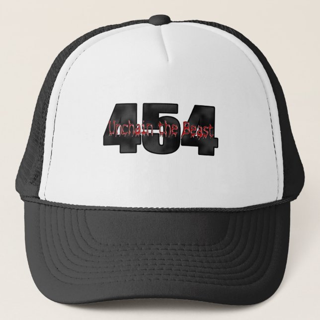 Gorra De Camionero Bestia grande del bloque 454 (Anverso)