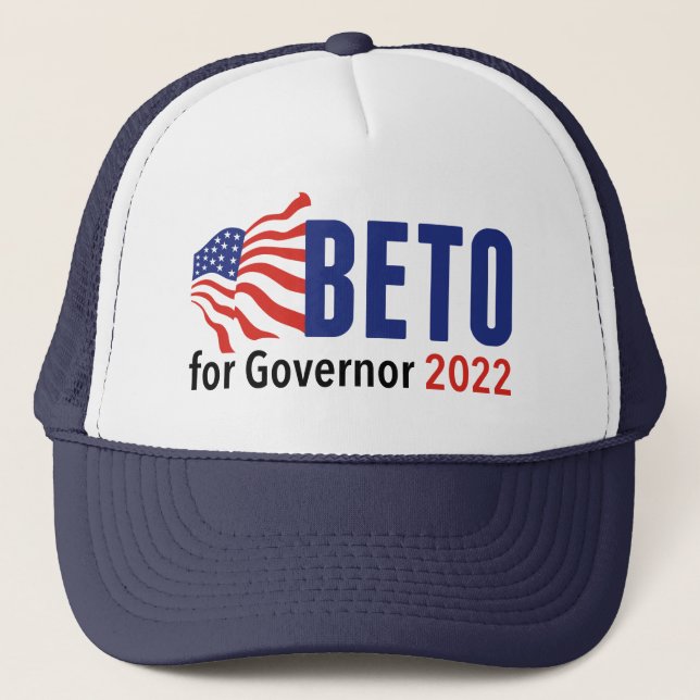 Gorra De Camionero Beto O'Rourke para las elecciones de Gobernador 20 (Anverso)