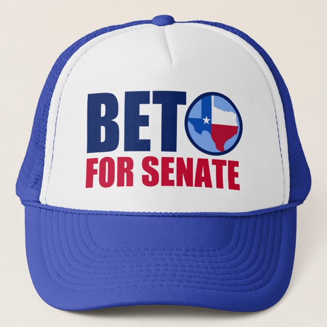 Gorra De Camionero Beto para el Senado de Texas 2018 (Anverso)
