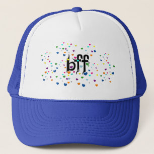 Gorra De Camionero bff ~ corazones