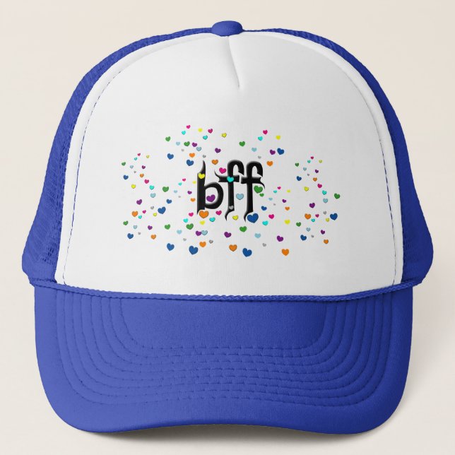 Gorra De Camionero bff ~ corazones (Anverso)