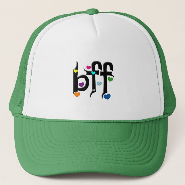 Gorra De Camionero bff ~ corazones (Anverso)