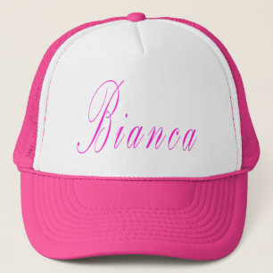 Gorra De Camionero Bianca Girls Name Logo,