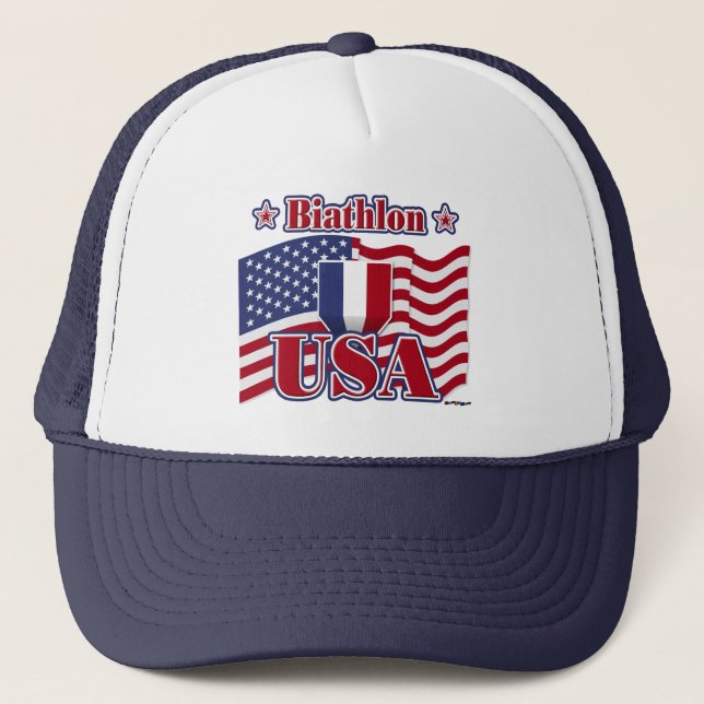 Gorra De Camionero Biathlon USA (Anverso)