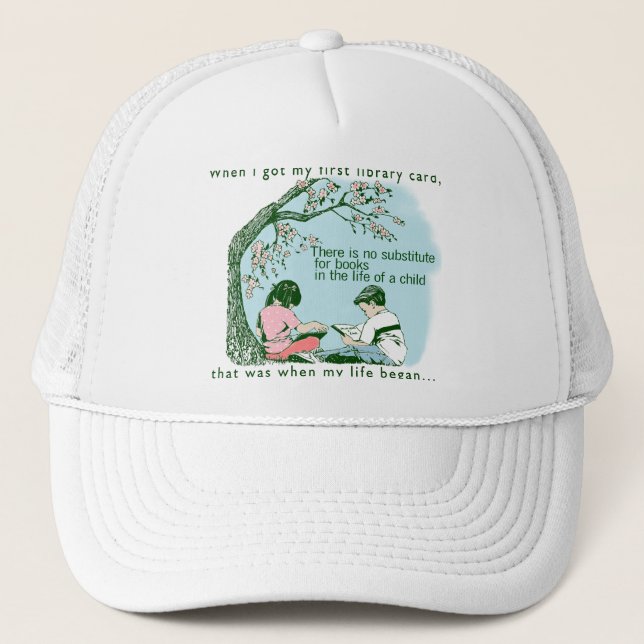 Gorra De Camionero Biblioteca del bibliotecario (Anverso)