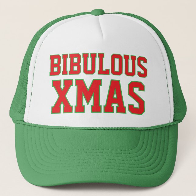 Gorra De Camionero Bibulous Christmas™ Trucker Hat (Anverso)