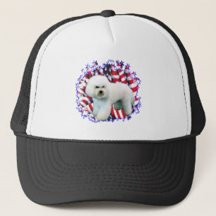 Gorra De Camionero Bichon Frise Patriot
