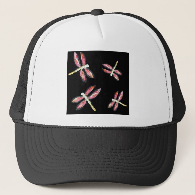 Gorra De Camionero Bichos bailarines Bebonesa Rosa (Anverso)
