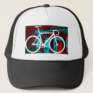 Gorra De Camionero Bici Berlín - azul rojo de la pista