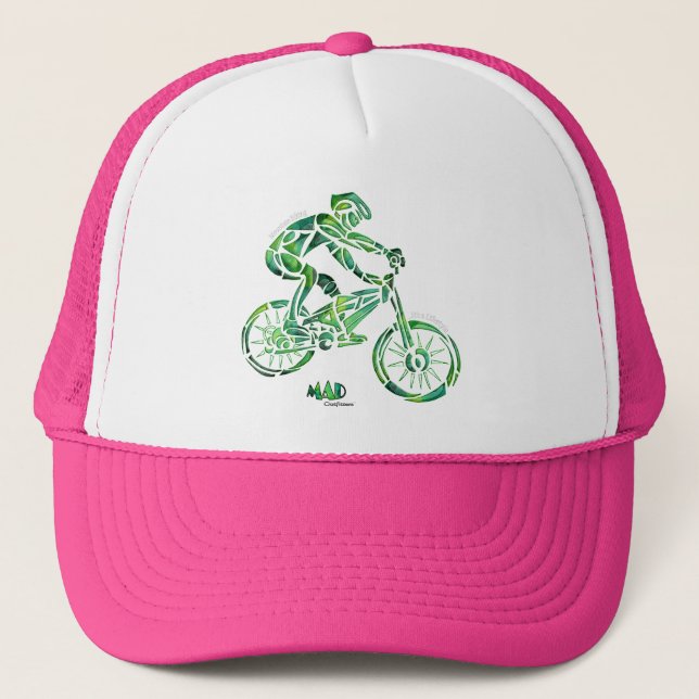 Gorra De Camionero Bici Biking de la montaña ENOJADA de los (Anverso)