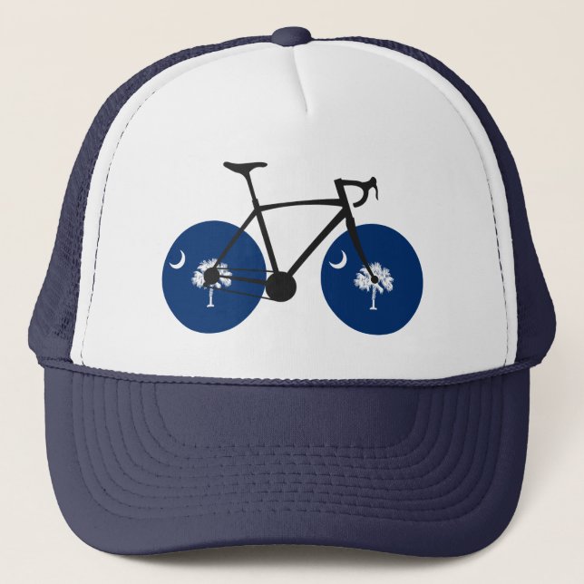 Gorra De Camionero Bicicleta Bandera de Carolina del Sur (Anverso)