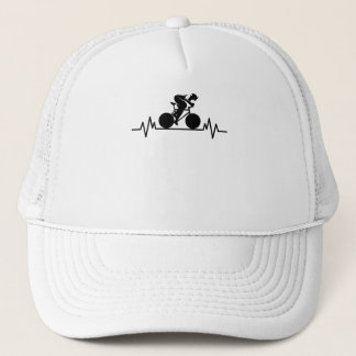 Gorra De Camionero Bicicleta Bicicleta de ciclismo Heartbeat Diseño B