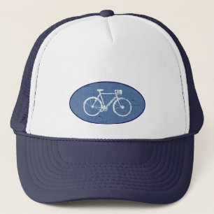 Gorra De Camionero bicicleta blanca