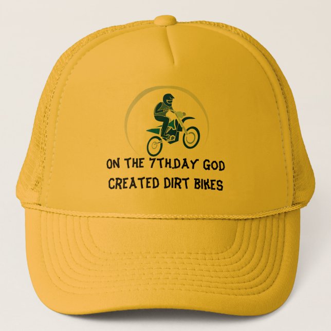 Gorra De Camionero Bicicleta de vectores Dirt Biker (Anverso)