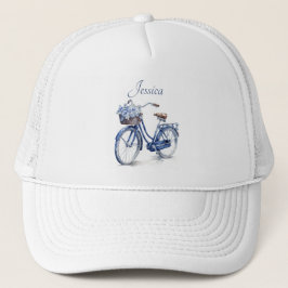 Gorra De Camionero Bicicleta en el personalizable azul Delft