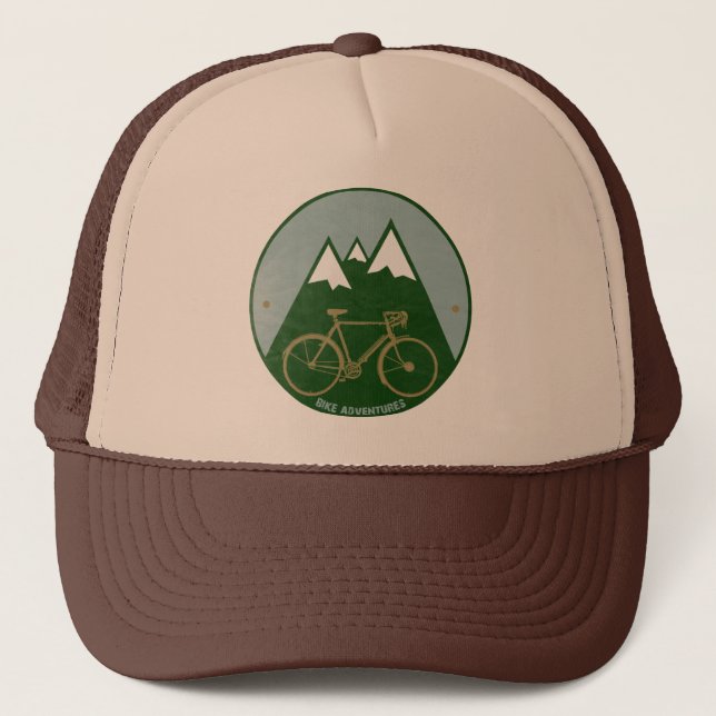 Gorra De Camionero Bicicleta en las montañas (Anverso)