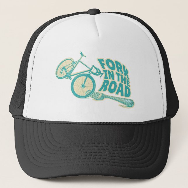 Gorra De Camionero Bicicleta Fork in the road Funny (Anverso)