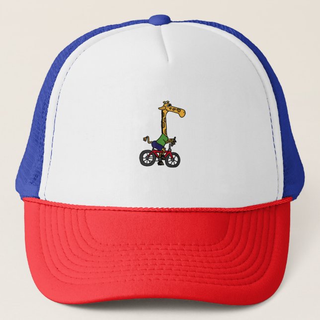 Gorra De Camionero Bicicleta Guay Giraffe Riding (Anverso)