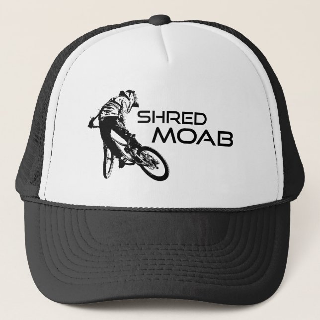 Gorra De Camionero Bicicleta Shred Moab Mountain (Anverso)
