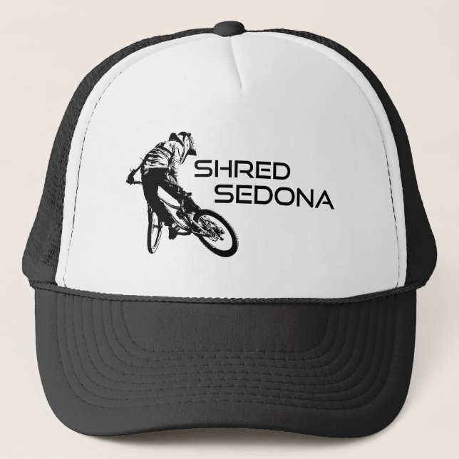 Gorra De Camionero Bicicleta Shred Sedona Arizona (Anverso)