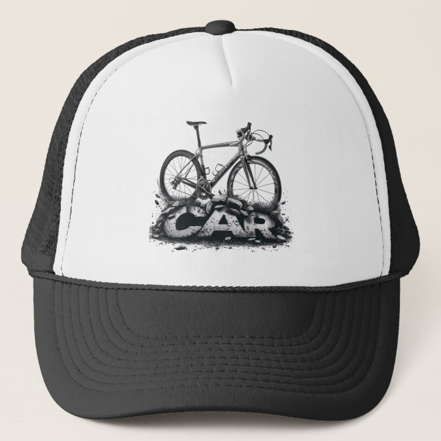 Gorra De Camionero Bicicletas por coches (Anverso)