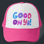 Gorra De Camionero ¡BIEN! Cuto colorido Handletter Aussie<br><div class="desc">También puede encontrar este diseño en camisetas,  pegatinas,  tarjetas,  tazas y botones. Asegúrese de visitar mi tienda para más diseños también. O si quieres algo personalizado,  por favor avíseme.</div>