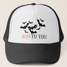 Gorra De Camionero "¡BIEN!" Personalizado de Halloween de Black Bats
