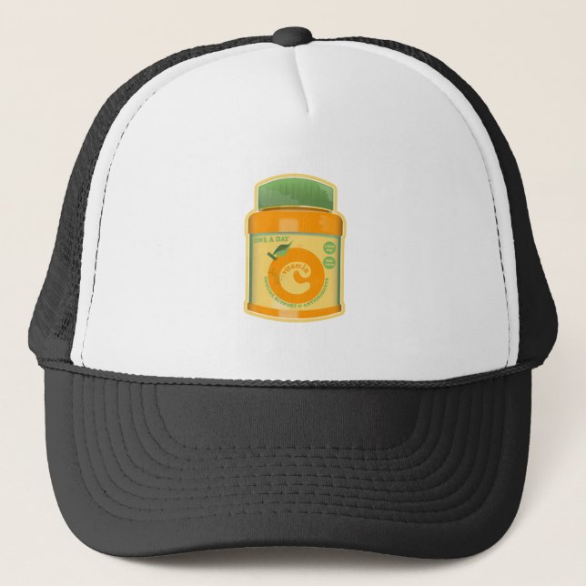 Gorra De Camionero Bienestar de la vitamina C (Anverso)
