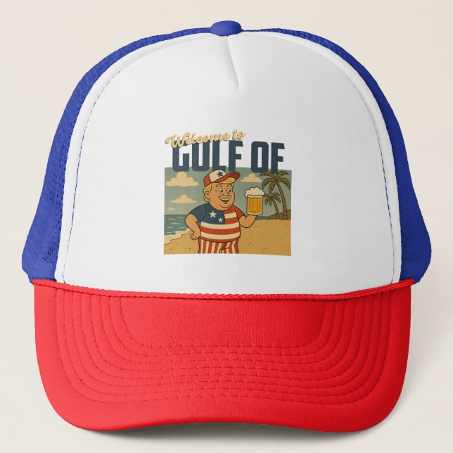 Gorra De Camionero bienvenida al golfo de américa (Anverso)