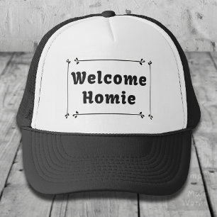 Gorra De Camionero Bienvenida al homo en el marco