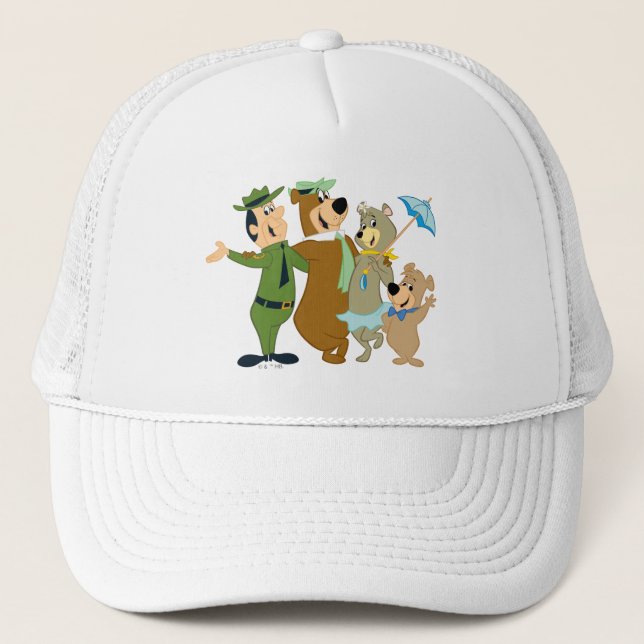 Gorra De Camionero Bienvenida cálida para oygui y amigos (Anverso)