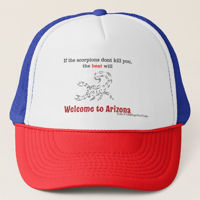 Gorra De Camionero ¡Bienvenidos a Arizona! (Anverso)