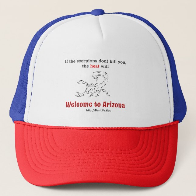 Gorra De Camionero ¡Bienvenidos a Arizona! (Anverso)