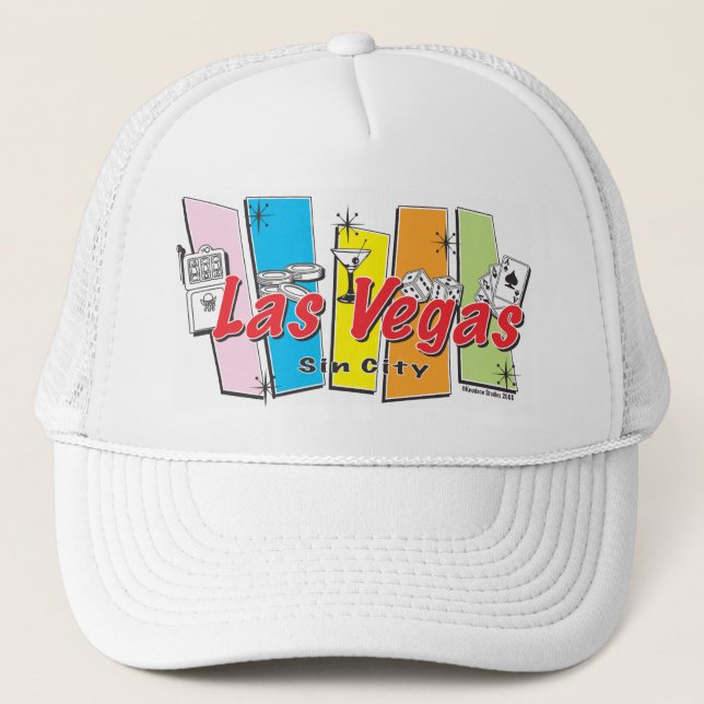 Gorra De Camionero Bienvenidos a Las Vegas Sin City (Anverso)