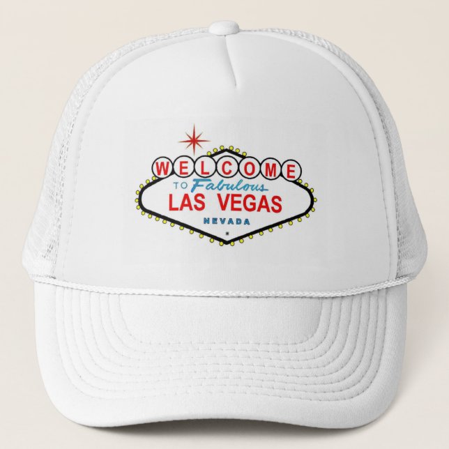 Gorra De Camionero Bienvenidos Al Fabuloso Cap De Las Vegas (Anverso)