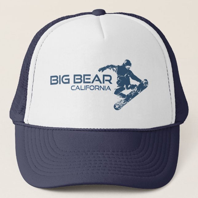Gorra De Camionero Big Bear Mountain Resort California Snowboarder (Anverso)