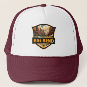 Gorra De Camionero Big Bend Ilustracion del Parque Nacional Insignia