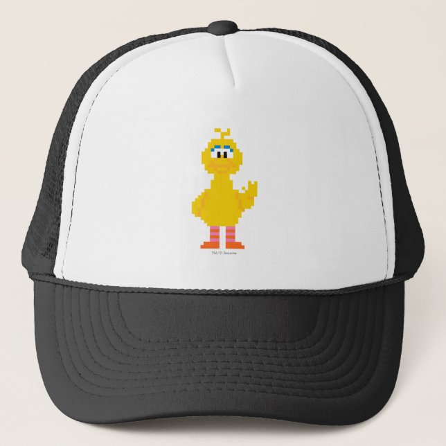 Gorra De Camionero Big Bird Pixel Art (Anverso)
