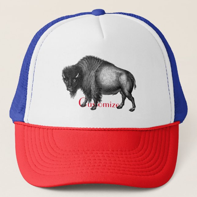 Gorra De Camionero Big Bison Buffalo Thunder_Cove (Anverso)